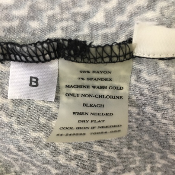 Ann Taylor Black & White Print Faux Wrap Dress 2P - Picture 7 of 8